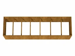 Clicnbuy Jardinera|Jardinera acero corten 280x80x80 cm