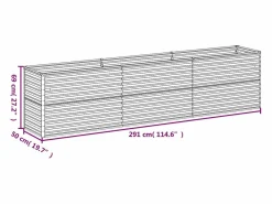 Clicnbuy Jardinera|Jardinera acero corten 291x50x69 cm