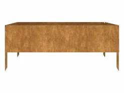 Clicnbuy Jardinera acero corten 100x100x41 cm Marru00f3n Outlet