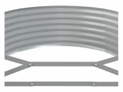 Jardinera arriate acero recubierto polvo antracita 322x100x36cm^Clicnbuy Sale