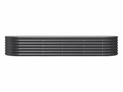 Clicnbuy Jardinera|Jardinera arriate acero recubierto polvo antracita 224x80x36 cm