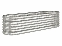 Clicnbuy Jardinera arriate acero recubrimiento polvo plata 152x40x36 cm Plateado Outlet