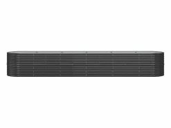 Jardinera arriate acero recubierto polvo antracita 440x80x68 cm^Clicnbuy Clearance
