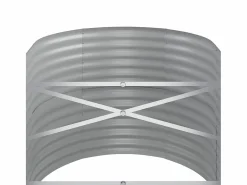 Jardinera arriate acero recubierto polvo antracita 440x80x68 cm^Clicnbuy Clearance