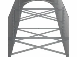 Clicnbuy Jardinera arriate acero recubrimiento polvo 296x80x68 cm Gris Clearance