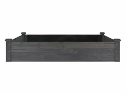 Clicnbuy Jardinera|Jardinera arriate forro madera maciza abeto marrón 120x120x25cm