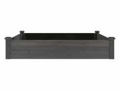 Clicnbuy Jardinera|Jardinera arriate forro madera maciza abeto marrón 120x120x25cm
