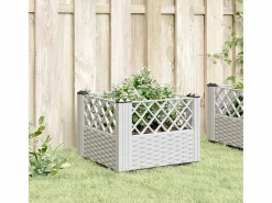 Jardinera con clavijas PP 43,5x43,5x43,5 cm^Clicnbuy Outlet