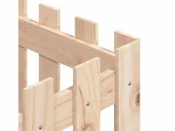 Jardinera con diseño de valla madera maciza de pino 40x40x40 cm^Clicnbuy Online