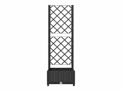 Clicnbuy Jardinera|Jardinera con enrejado PP 40x40x121,5 cm