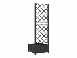 Clicnbuy Jardinera|Jardinera con enrejado PP 40x40x121,5 cm