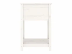 Clicnbuy Jardinera|Jardinera con estante madera maciza de pino 54x54x81 cm