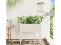 Clicnbuy Jardinera|Jardinera con patas madera maciza de pino 70x31x70 cm