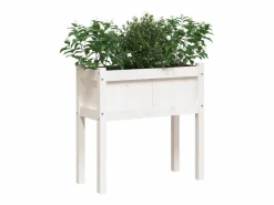 Clicnbuy Jardinera|Jardinera con patas madera maciza de pino 70x31x70 cm