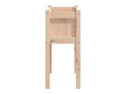 Clicnbuy Jardinera con patas madera maciza de pino 70x31x70 cm Marru00f3n