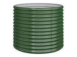 Clicnbuy Jardinera de acero con recubrimiento en polvo 80x80x68 cm Verde Best