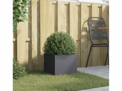Clicnbuy Jardinera|Jardinera de acero laminado en frío antracita 32x30x29 cm
