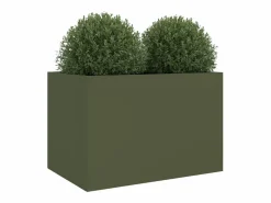 Jardinera de acero laminado en frío oliva 62x47x46 cm^Clicnbuy Sale