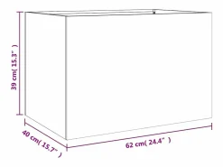 Jardinera de acero laminado en frío 62x40x39 cm^Clicnbuy Outlet