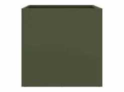 Clicnbuy Jardinera|Jardinera de acero laminado en frío oliva 49x47x46 cm