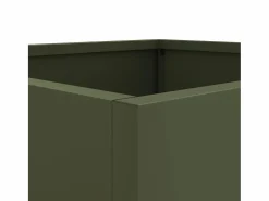 Clicnbuy Jardinera|Jardinera de acero laminado en frío oliva 49x47x46 cm