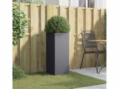 Clicnbuy Jardinera|Jardinera de acero laminado en frío antracita 32x27,5x75 cm