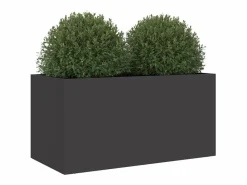 Clicnbuy Jardinera de acero laminado en frío 62x30x29 cm Negro New