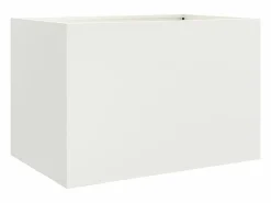 Clicnbuy Jardinera de acero laminado en frío 62x47x46 cm Blanco Discount