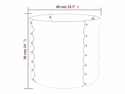 Clicnbuy Jardinera|Jardinera de acero recubrimiento en polvo 40x40x36 cm