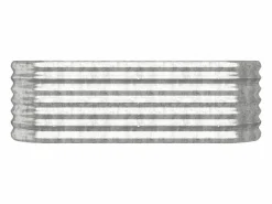 Clicnbuy Jardinera de acero recubrimiento en polvo 114x40x68 cm Plateado Best
