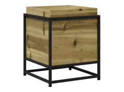 Clicnbuy Jardinera de madera de pino impregnada 40x40x50 cm Marru00f3n