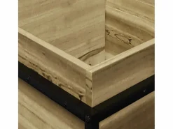 Clicnbuy Jardinera de madera de pino impregnada 80x40x50 cm Marru00f3n Discount