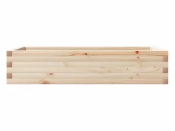 Clicnbuy Jardinera de madera maciza de pino 110x60x23 cm Marru00f3n Best