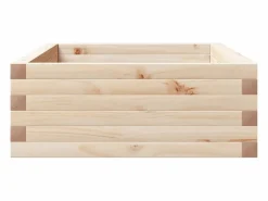 Clicnbuy Jardinera de madera maciza de pino 110x60x23 cm Marru00f3n Best