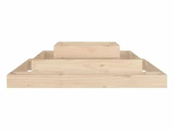 Jardinera de madera maciza de pino 110x110x27 cm^Clicnbuy Best