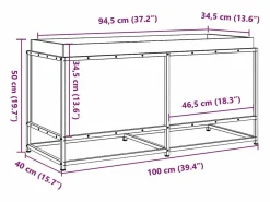 Clicnbuy Jardinera|Jardinera de madera maciza de pino 100x40x50 cm