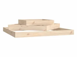 Jardinera de madera maciza de pino 112x112x27 cm^Clicnbuy Clearance