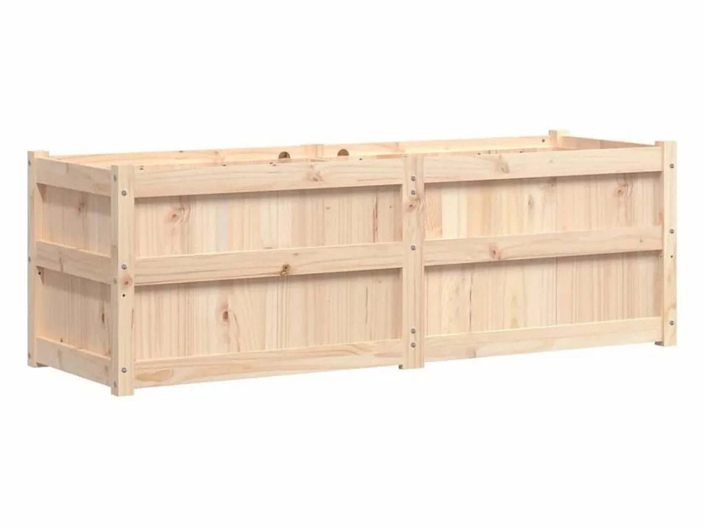 Clicnbuy Jardinera de madera maciza de pino 150x50x50 cm Marru00f3n Sale