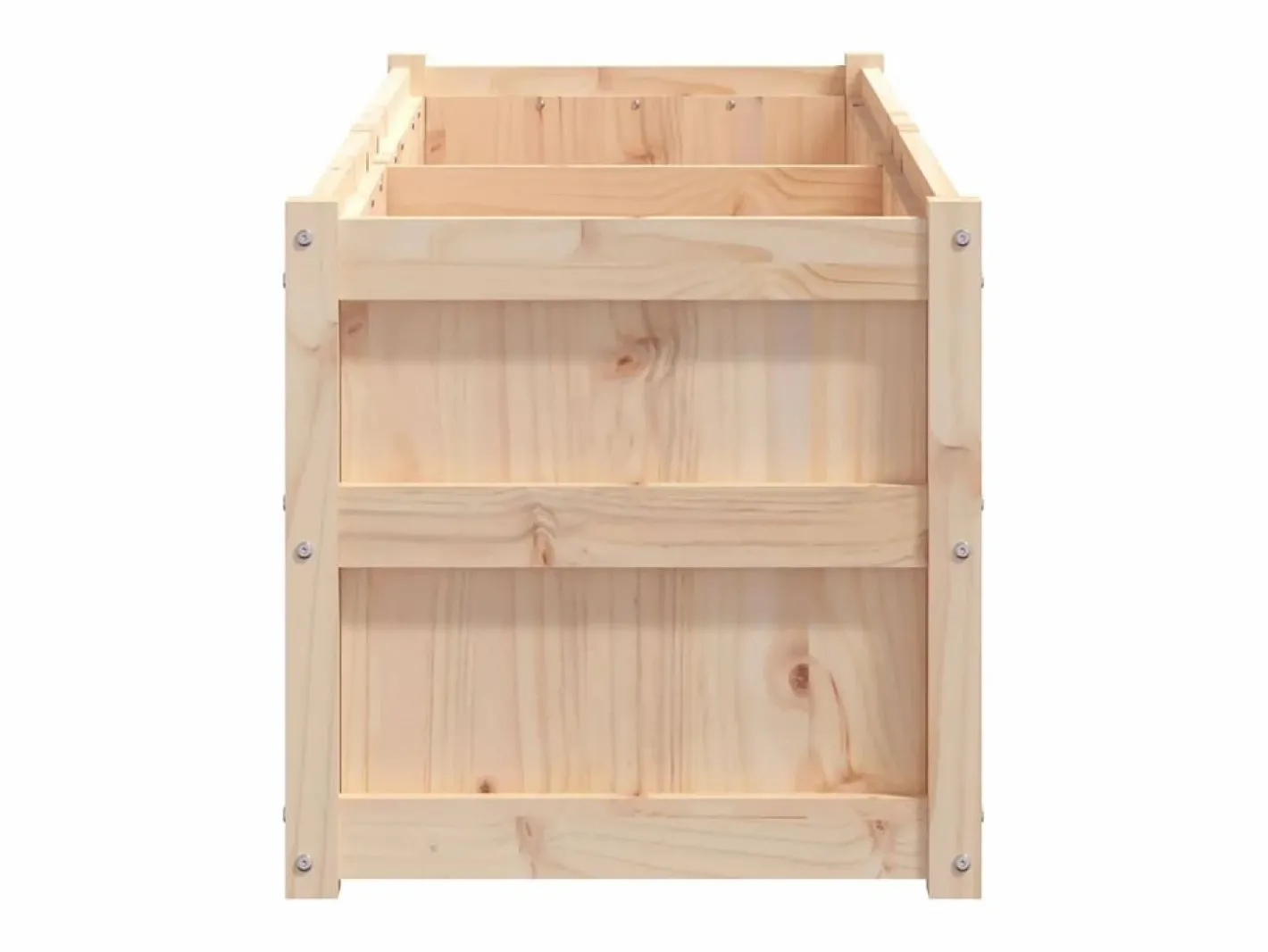 Clicnbuy Jardinera de madera maciza de pino 150x50x50 cm Marru00f3n Sale