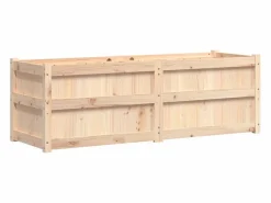 Clicnbuy Jardinera de madera maciza de pino 150x50x50 cm Marru00f3n Sale