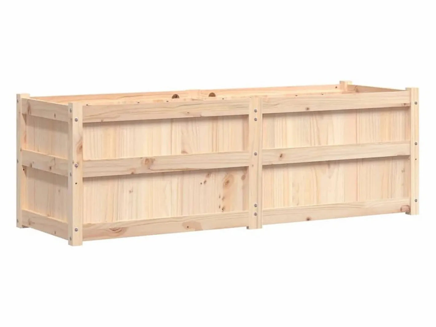Clicnbuy Jardinera de madera maciza de pino 150x50x50 cm Marru00f3n Sale