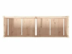 Clicnbuy Jardinera de madera maciza de pino 150x50x50 cm Marru00f3n Sale