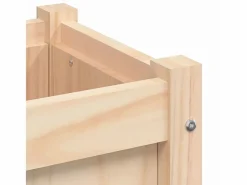 Clicnbuy Jardinera de madera maciza de pino 150x50x50 cm Marru00f3n Sale
