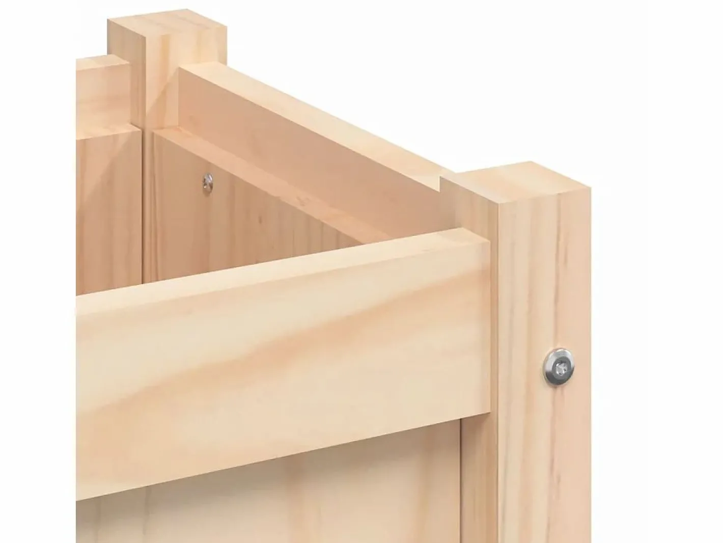 Clicnbuy Jardinera de madera maciza de pino 150x50x50 cm Marru00f3n Sale