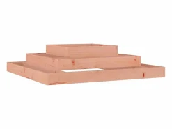 Clicnbuy Jardinera de madera maciza de douglas 110x110x27 cm Marru00f3n Best