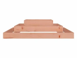 Clicnbuy Jardinera de madera maciza de douglas 110x110x27 cm Marru00f3n Best