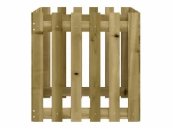 Clicnbuy Jardinera|Jardinera diseño de valla madera de pino impregnada 60x60x60 cm