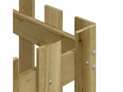 Clicnbuy Jardinera|Jardinera diseño de valla madera de pino impregnada 60x60x60 cm