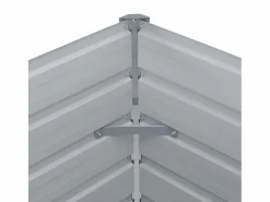 Jardinera elevada de acero galvanizado marrón 160x80x45 cm^Clicnbuy Best