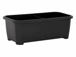 Clicnbuy Jardinera elevada 77x38,7x82 cm PP Gris antracita Best